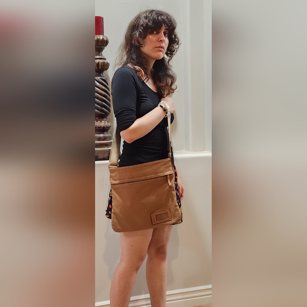 MIU MIU Cargo Crossbody Canvas/Leather Bag UNISEX